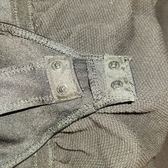 Intimately Free People Peek Aye Henley Black Bodysuit Size XS Textured Thong - Picture 11 of 11